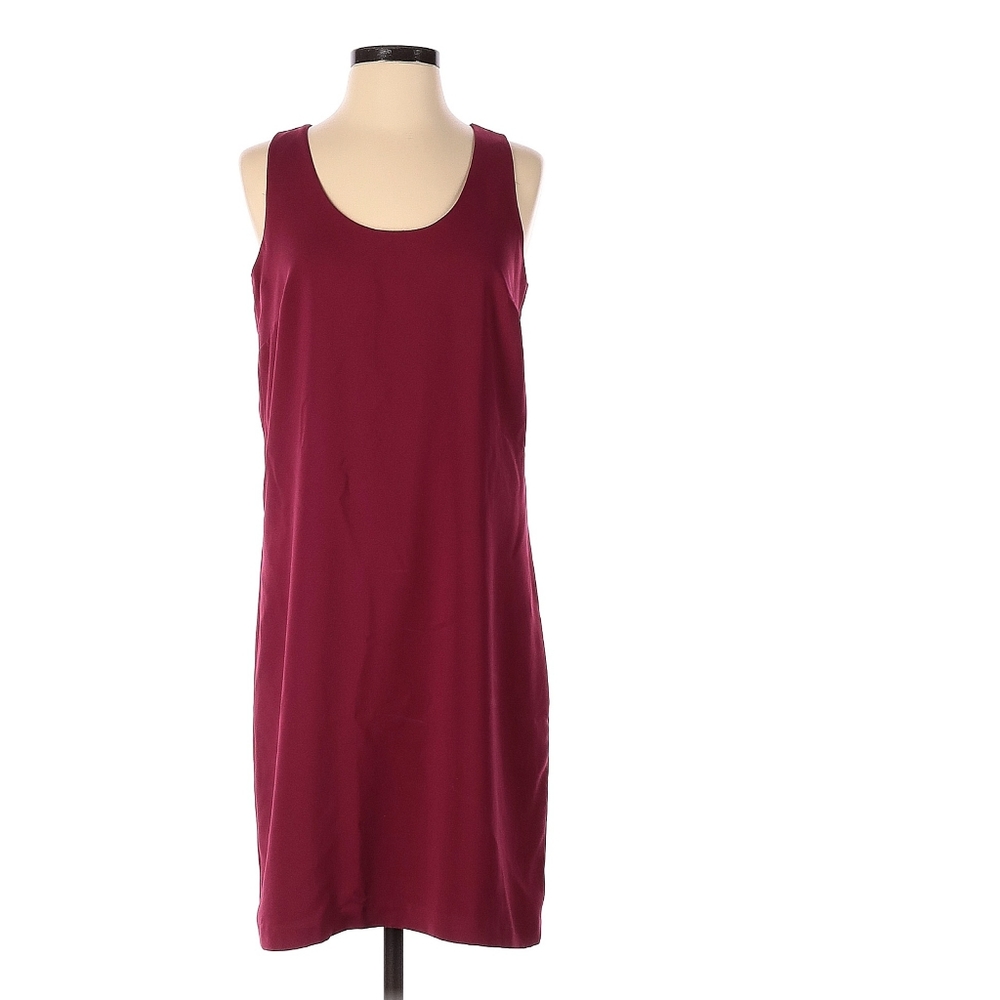 Ann Taylor Tall Tank Shift Dress in Beet Red